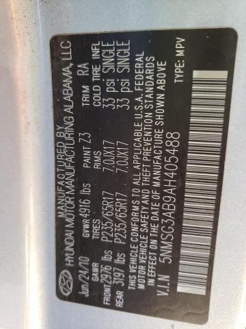 Photo 10 from auction – 2010 HYUNDAI SANTA FE G with VIN 5NMSG3AB9AH405488
