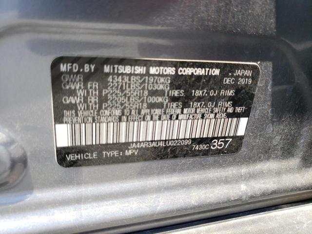 Photo 10 from auction – 2020 MITSUBISHI OUTLANDER with VIN JA4AR3AU4LU022099