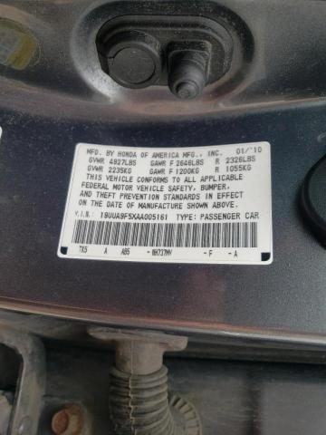Photo 10 from auction – 2010 ACURA TL with VIN 19UUA9F5XAA005161