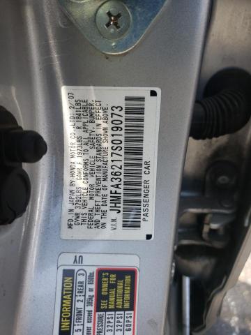 Photo 10 from auction – 2007 HONDA CIVIC HYBR with VIN JHMFA36217S019073