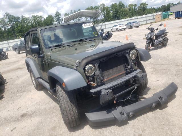JEEP WRANGLER S 2015 with VIN 1C4AJWAGXFL770889 - Photo from auction