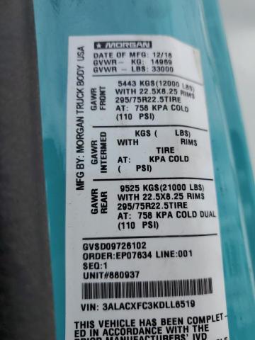Photo 10 from auction – 2019 FREIGHTLINER M2 106 MED with VIN 3ALACXFC3KDLL6519