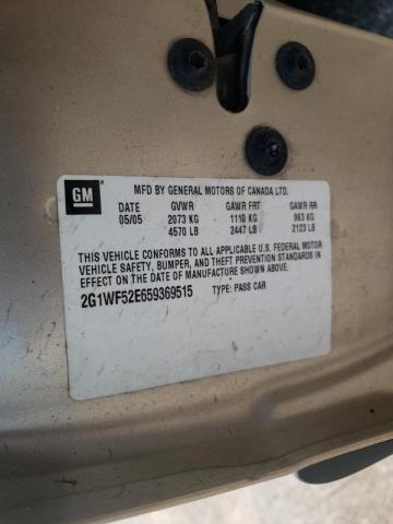 Photo 10 from auction – 2005 CHEVROLET IMPALA with VIN 2G1WF52E659369515