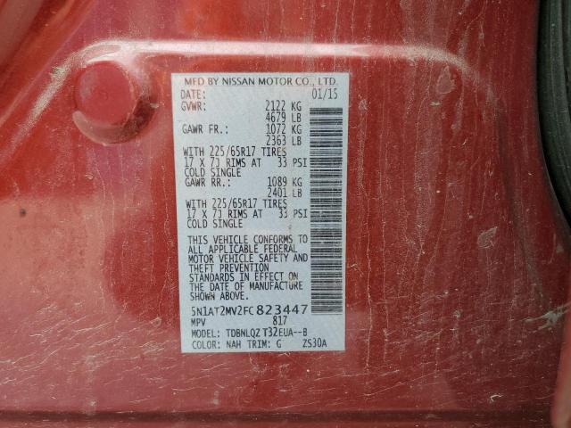 Photo 10 from auction – 2015 NISSAN ROGUE S with VIN 5N1AT2MV2FC823447