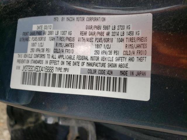 Photo 10 from auction – 2013 MAZDA CX-9 TOURI with VIN JM3TB3CV6D0416888