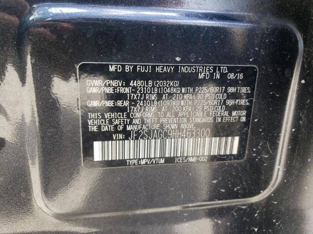 Photo 10 from auction – 2017 SUBARU FORESTER 2 with VIN JF2SJAGC9HH463300