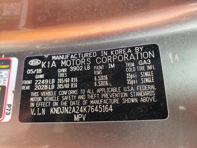 Photo 10 from auction – 2019 KIA SOUL with VIN KNDJN2A24K7645164