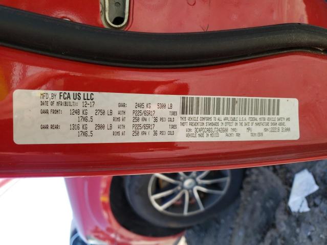 Photo 10 from auction – 2018 DODGE JOURNEY SE with VIN 3C4PDCAB3JT242600