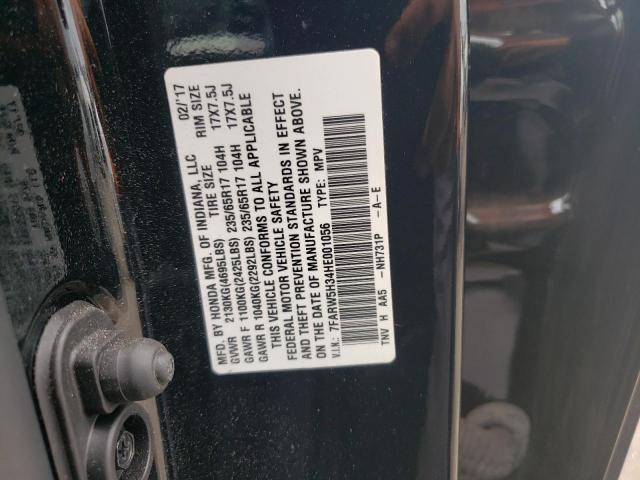 Photo 10 from auction – 2017 HONDA CR-V LX with VIN 7FARW5H34HE001056