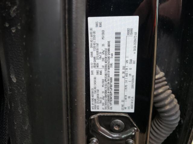 Photo 10 from auction – 2018 FORD F150 SUPER with VIN 1FTEW1EP1JFB71600