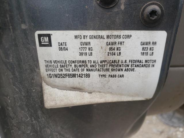 Photo 10 from auction – 2005 CHEVROLET CLASSIC with VIN 1G1ND52F65M142189