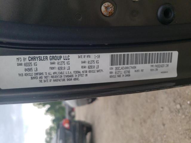 Photo 10 from auction – 2010 DODGE CHALLENGER with VIN 2B3CJ4DV0AH174494