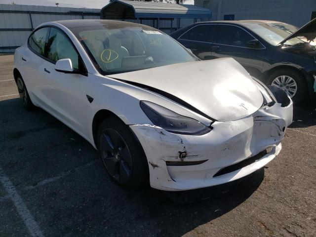 TESLA MODEL 3 2021 with VIN 5YJ3E1EA0MF053374 - Photo from auction