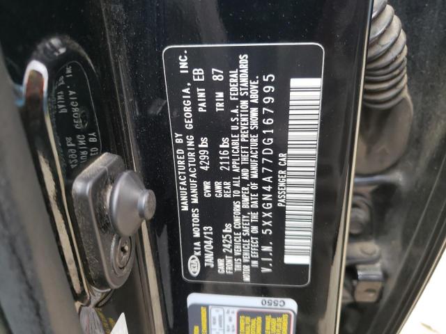 Photo 10 from auction – 2013 KIA OPTIMA EX with VIN 5XXGN4A77DG167995