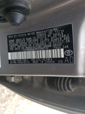 Photo 10 from auction – 2015 TOYOTA COROLLA L with VIN 2T1BURHE7FC309710