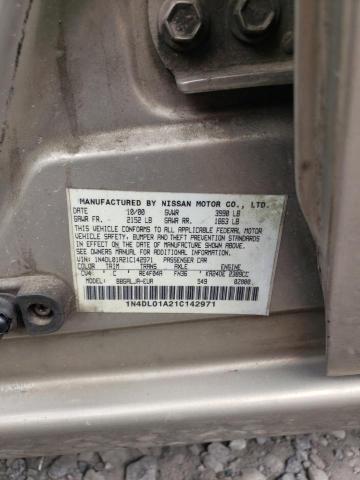 Photo 10 from auction – 2001 NISSAN ALTIMA GXE with VIN 1N4DL01A21C142971
