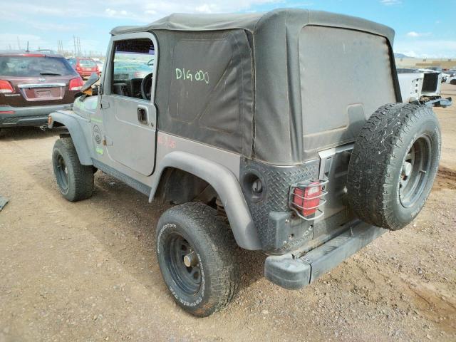 Photo 3 from auction – 2000 JEEP WRANGLER / with VIN 1J4FA29P0YP746142