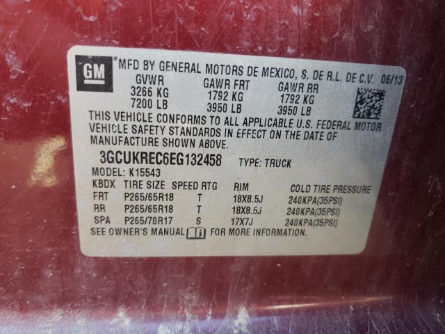 Photo 10 from auction – 2014 CHEVROLET SILVERADO with VIN 3GCUKREC6EG132458