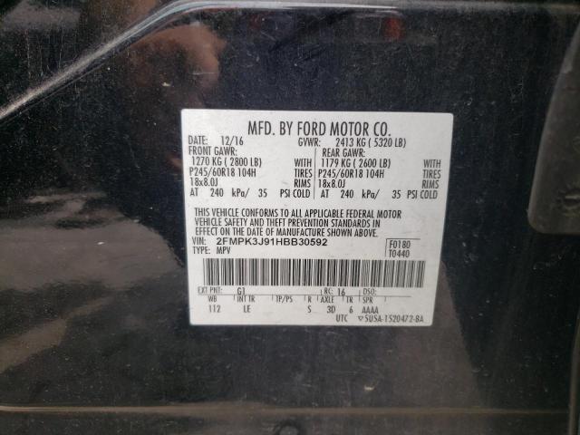 Photo 10 from auction – 2017 FORD EDGE SEL with VIN 2FMPK3J91HBB30592