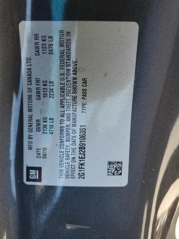 Photo 10 from auction – 2011 CHEVROLET CAMARO 2SS with VIN 2G1FK1EJ2B9106351