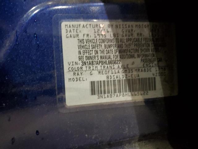 Photo 10 from auction – 2017 NISSAN SENTRA S with VIN 3N1AB7AP8HL665622