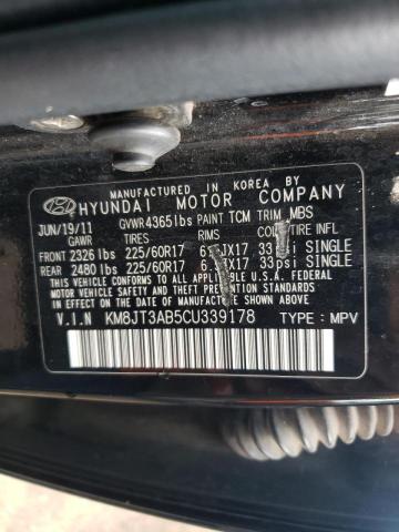 Photo 10 from auction – 2012 HYUNDAI TUCSON GL with VIN KM8JT3AB5CU339178