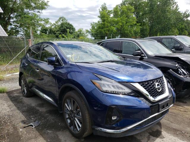 NISSAN MURANO SV 2021 with VIN 5N1AZ2BS0MC104489 - Photo from auction