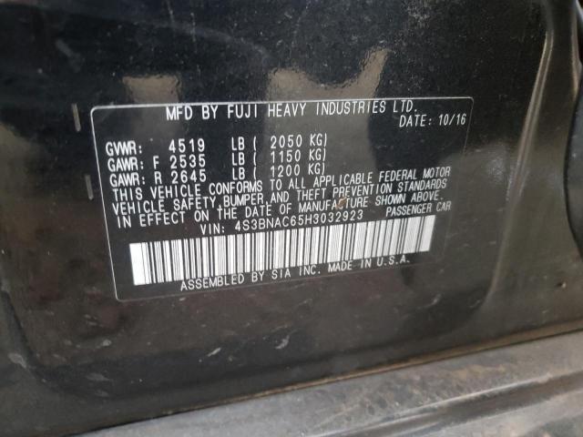 Photo 10 from auction – 2017 SUBARU LEGACY 2.5 with VIN 4S3BNAC65H3032923