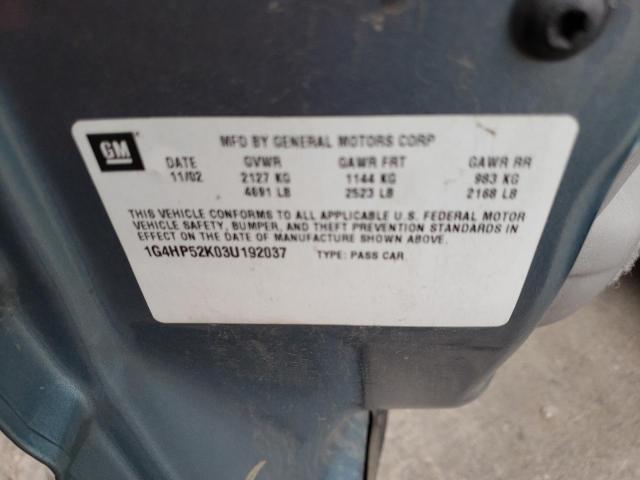 Photo 10 from auction – 2003 BUICK LESABRE CU with VIN 1G4HP52K03U192037