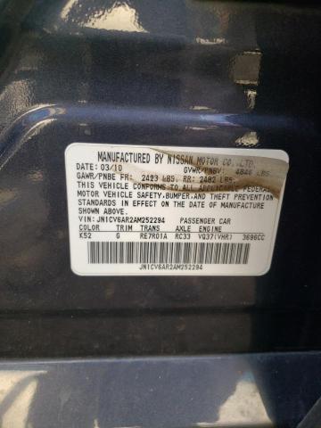 Photo 10 from auction – 2010 INFINITI G37 with VIN JN1CV6AR2AM252294