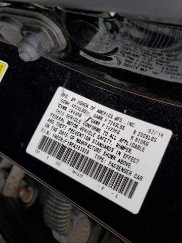 Photo 10 from auction – 2014 HONDA ACCORD LX with VIN 1HGCR2F38EA283928