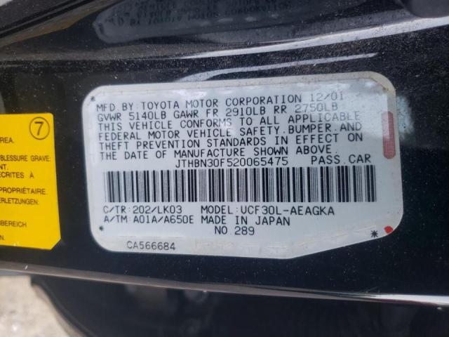 Photo 10 from auction – 2002 LEXUS LS 430 with VIN JTHBN30F520065475