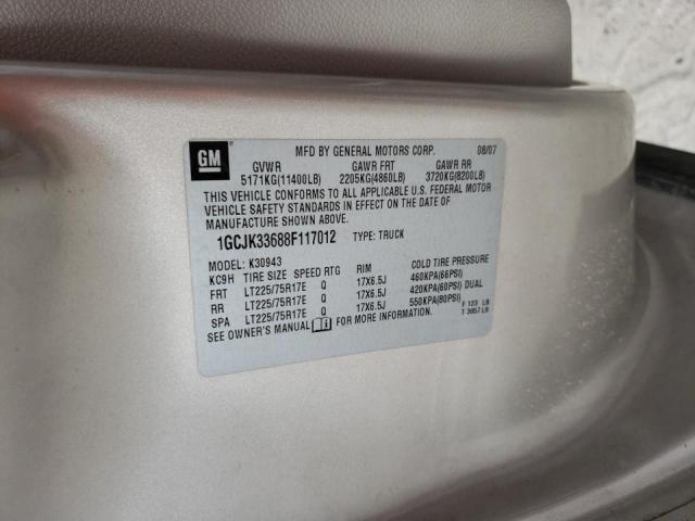 Photo 10 from auction – 2008 CHEVROLET SILVERADO with VIN 1GCJK33688F117012