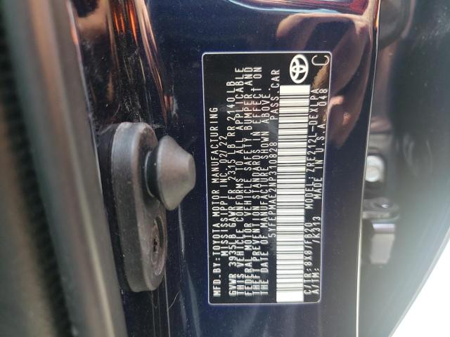 Photo 10 from auction – 2022 TOYOTA COROLLA LE with VIN 5YFEPMAE2NP310828
