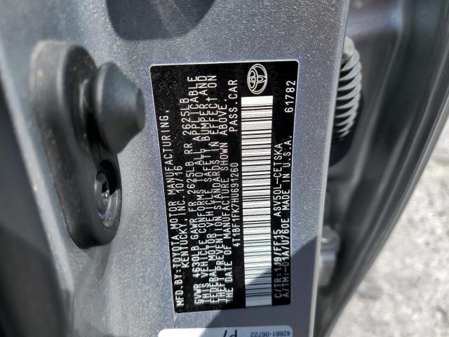 Photo 10 from auction – 2017 TOYOTA CAMRY LE with VIN 4T1BF1FK7HU691260
