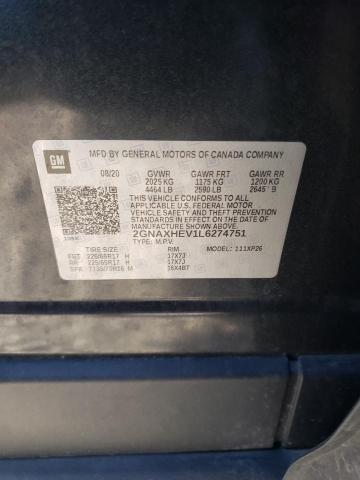 Photo 10 from auction – 2020 CHEVROLET EQUINOX LS with VIN 2GNAXHEV1L6274751
