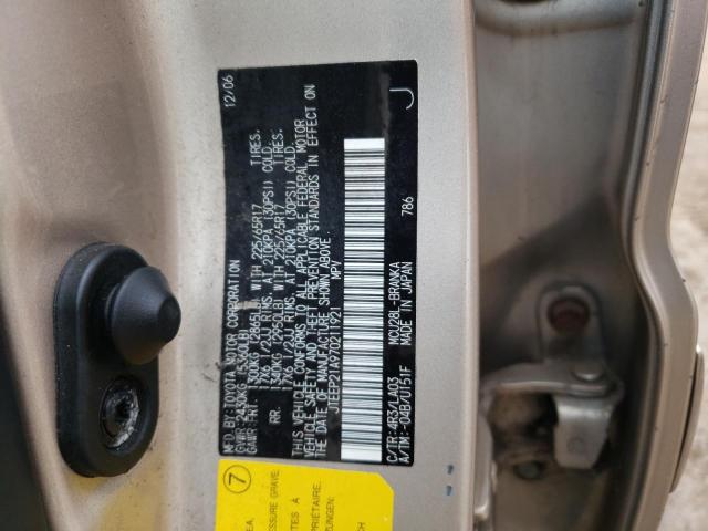 Photo 10 from auction – 2007 TOYOTA HIGHLANDER with VIN JTEEP21A970211921