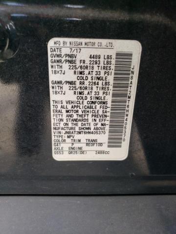 Photo 10 from auction – 2017 NISSAN ROGUE S with VIN JN8AT2MT6HW405370