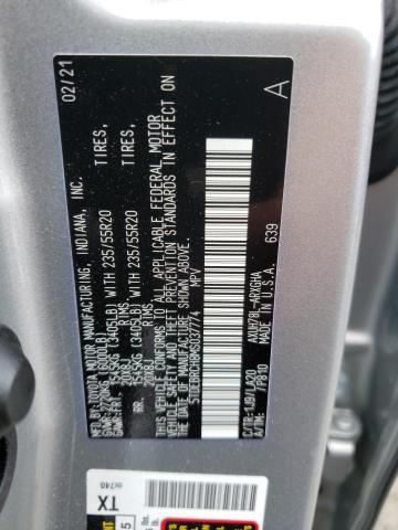 Photo 10 from auction – 2021 TOYOTA HIGHLANDER with VIN 5TDEBRCH8MS037774