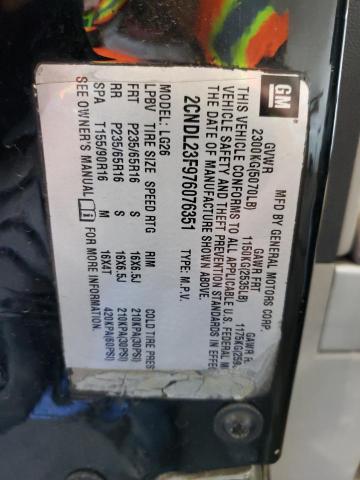 Photo 10 from auction – 2005 CHEVROLET EQUINOX LT with VIN 2CNDL73F856136422