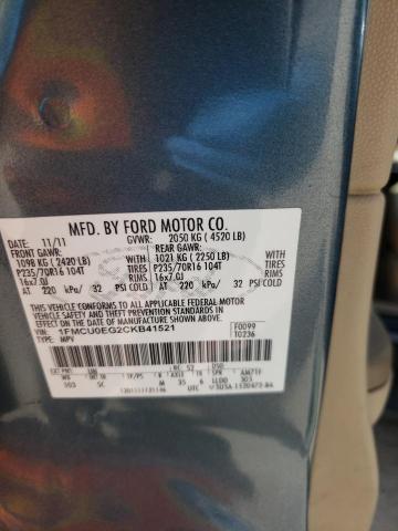 Photo 10 from auction – 2012 FORD ESCAPE LIM with VIN 1FMCU0EG2CKB41521
