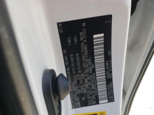 Photo 10 from auction – 2018 TOYOTA HIGHLANDER with VIN 5TDZZRFH2JS279478