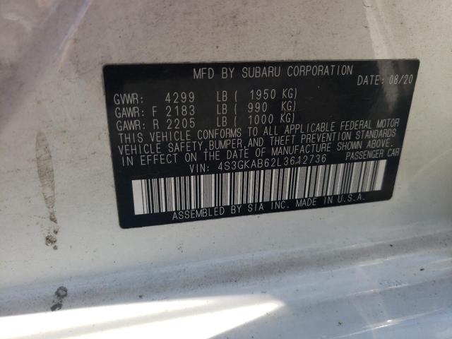 Photo 10 from auction – 2020 SUBARU IMPREZA with VIN 4S3GKAB62L3612736