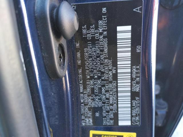 Photo 10 from auction – 2012 TOYOTA HIGHLANDER with VIN 5TDDK3EH5CS167063