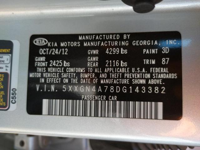 Photo 10 from auction – 2013 KIA OPTIMA EX with VIN 5XXGN4A78DG143382