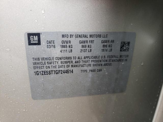 Photo 10 from auction – 2016 CHEVROLET MALIBU LT with VIN 1G1ZE5ST7GF244614