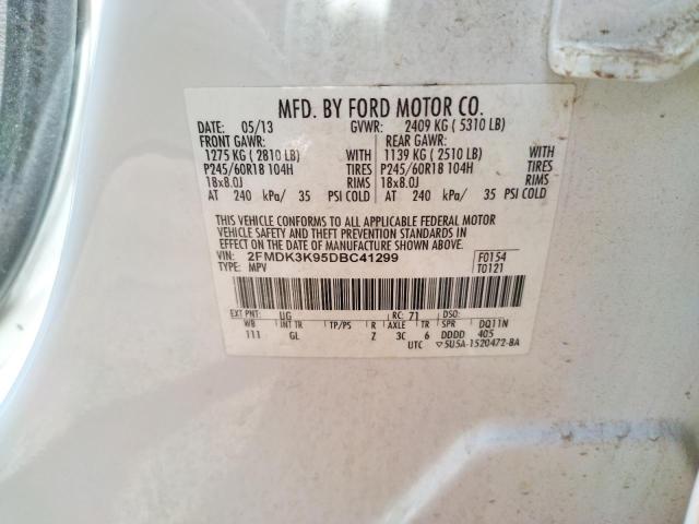 Photo 10 from auction – 2013 FORD EDGE LIMIT with VIN 2FMDK3K95DBC41299