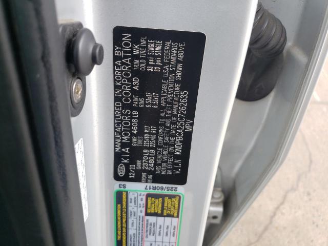 Photo 10 from auction – 2012 KIA SPORTAGE L with VIN KNDPBCA25C7262635