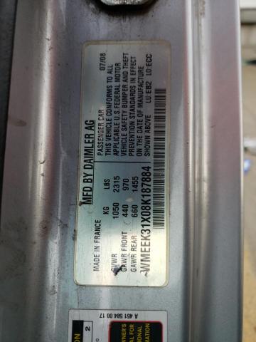 Photo 10 from auction – 2008 SMART FORTWO PAS with VIN WMEEK31X08K187884
