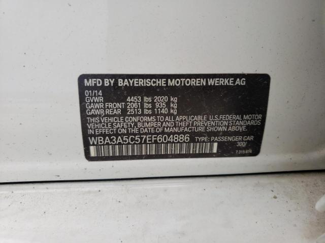 Photo 10 from auction – 2014 BMW 328 I with VIN WBA3A5C57EF604886